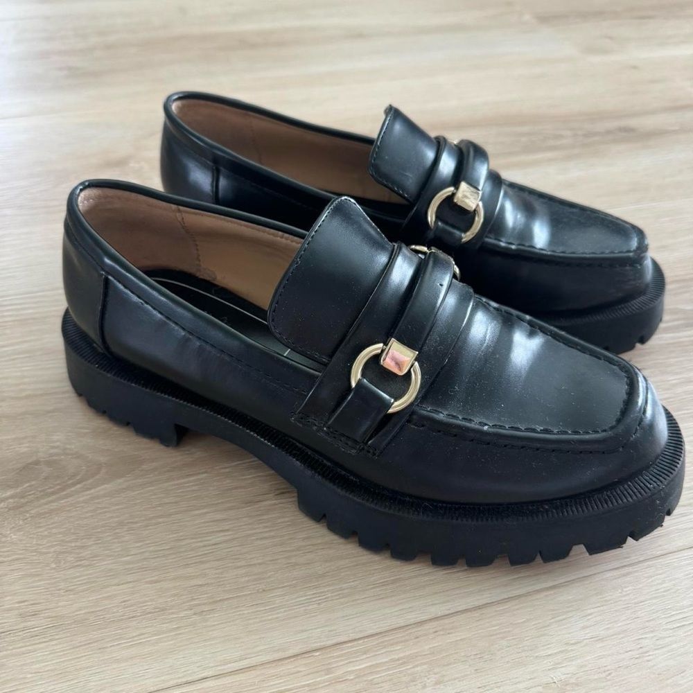Zara Black Loafers